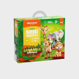 Klocki konstrukcyjne WAFLE MINI sawanna ANIMALS 100el 2