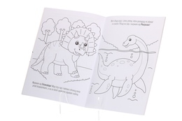 Kolorowanka KRAINA DINOZAURÓW naklejki - Kolorowe chwile 2