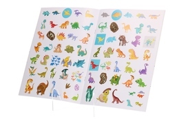 Kolorowanka KRAINA DINOZAURÓW naklejki - Kolorowe chwile 3