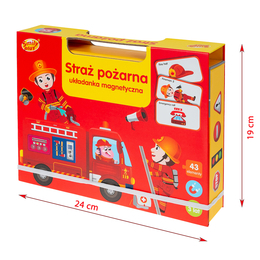UKŁADANKA MAGNETYCZNA STRAŻ POŻARNA SMILY PLAY 8
