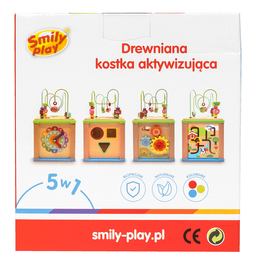 Drewniana kostka Aktywności 5w1 Smily Play 9