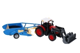 Traktor z przyczepą TUR i kopaczka do ziemniaków 2
