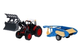Traktor z przyczepą TUR i kopaczka do ziemniaków 3