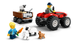 Klocki Lego CITY Czerwony traktor z przyczepą i owcą 4