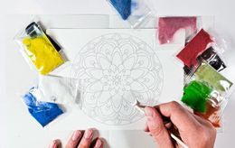 Piaskowe malowanki MANDALA 3