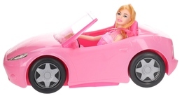 RÓŻOWY KABRIOLET auto dla lalki 2