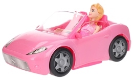 RÓŻOWY KABRIOLET auto dla lalki 4