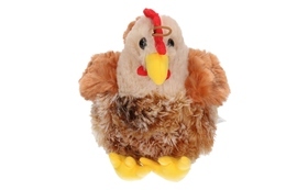 Maskotka KOKOSZKA kura z dźwiękiem 21cm jasna 2