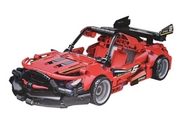Klocki SAMOCHÓD WYŚCIGOWY czerwone auto sportowe 458el 2