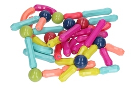 JUMBO klocki magnetyczne 42el w wiaderku 2