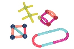JUMBO klocki magnetyczne 42el w wiaderku 3