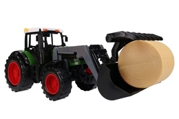 Traktor z przyczepą TUR i belownica, belarka 5