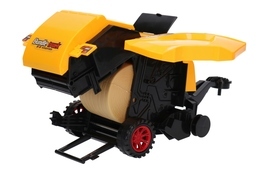 Traktor z przyczepą TUR i belownica, belarka 7