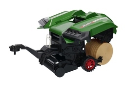 Traktor z przyczepą - belownica, belarka 6