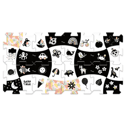 Puzzlopianka BOBASKI I MIŚ 8el puzzle piankowe kontrastowe 3