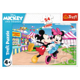Puzzle 54 mini Myszka Miki i przyjaciele - Myszka Minnie 3