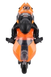 Motocykl na baterie z dźwiękiem i światłem ŚCIGACZ z kierowcą 4