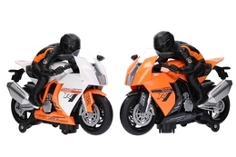 Motocykl na baterie z dźwiękiem i światłem ŚCIGACZ z kierowcą 7
