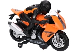 Motocykl na baterie z dźwiękiem i światłem ŚCIGACZ z kierowcą 3