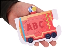 Puzzle 40 maxi POCIĄG ze zwierzętami 3