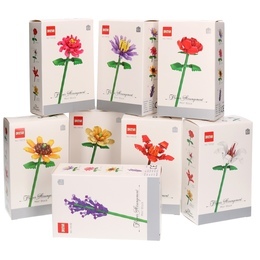 Mini klocki KWIATY FLOWERS różne wzory 2