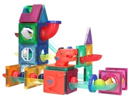 Klocki magnetyczne KULECZKOWY TOR 115el 5