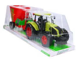 MEGA DUŻY traktor z wozem paszowym PASZOWÓZ 4