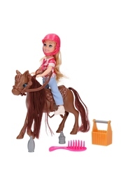 Figurka konik + lalka mini na przejażdżkę 2