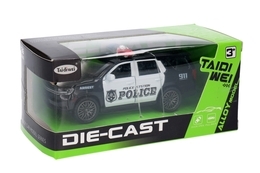 Auto policja model metalowy, otwierane drzwi 9