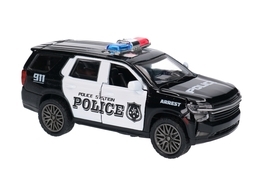 Auto policja model metalowy, otwierane drzwi 5