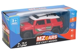 Auto terenowe - otwierane drzwi, światła, dźwięk model metalowy 10