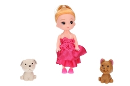 Interaktywny domek dla lalek WILLA + mebelki 4