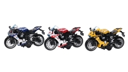 Motocykl ŚCIGACZ w pudełku model metalowy 7