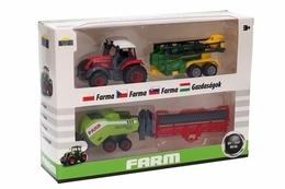 TRAKTOR zestaw z maszynami rolniczymi zestaw 14