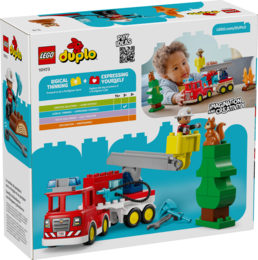 Klocki Lego DUPLO Wóz strażacki z wężem i strażakiem 8