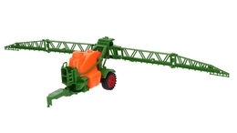 Traktor z przyczepą opryskiwacz + koparka 5