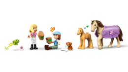 Klocki LEGO FRIENDS Przyczepa z koniem i źrebaczkiem 4