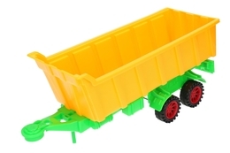 Traktor z turem + żółta przyczepa MAŁY FARMER 4