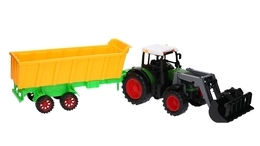 Traktor z turem + żółta przyczepa MAŁY FARMER 2