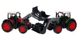 Traktor z turem, przyczepą + figurki zwierzęta MAŁY FARMER 10