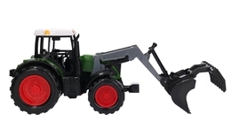 Traktor z turem, przyczepą + figurki zwierzęta MAŁY FARMER 6