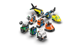 Klocki LEGO CITY Zestaw z samolotem, ciężarówką serwisową i poduszkowcem 5