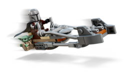 Klocki LEGO STAR WARS Śmigacz Mandalorianina i Grogu 3