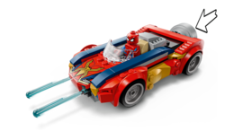 Klocki LEGO SUPER HEROES Spider-Man w samochodzie kontra zvenomowany Wolverine 5
