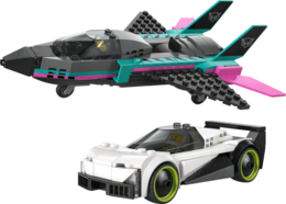 Klocki LEGO CITY Odrzutowiec kontra samochód 3