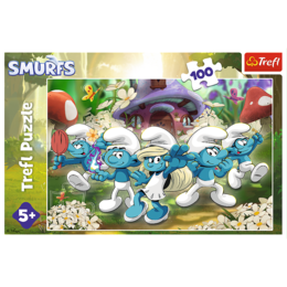 Puzzle 100 Poznaj Smerfy 2