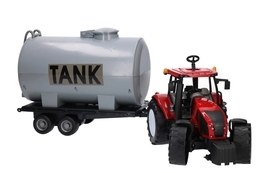 Mega duży traktor z przyczepą - beczkowóz MAŁY FARMER 2