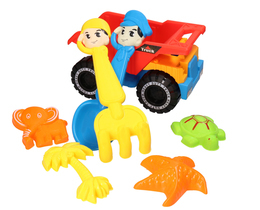 Auto wywrotka do piasku + łopatka grabki  4