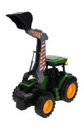 Traktor z przyczepą wywrotką koparka ładowarka 6