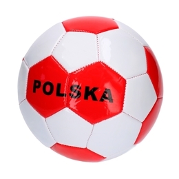 Piłka nożna POLSKA szyta biało czerwona  3